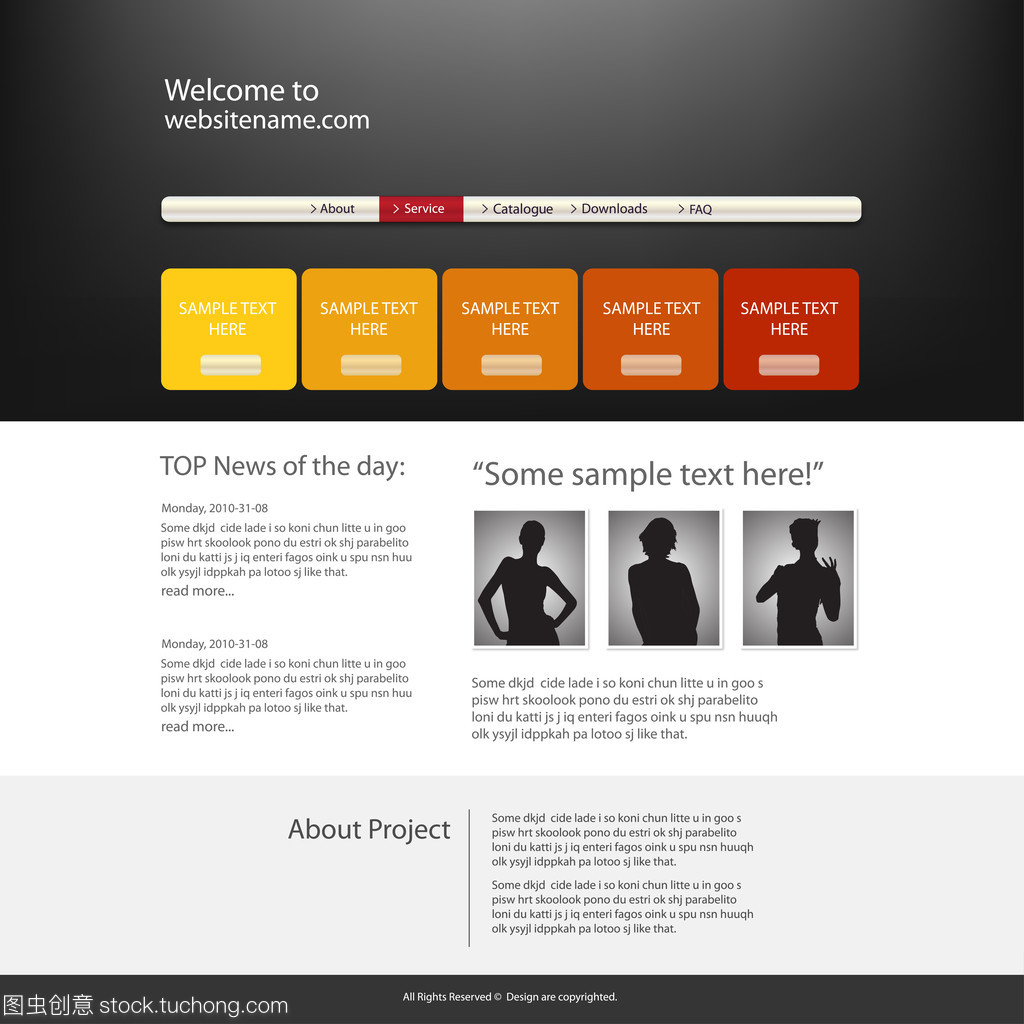 網站設計模板 矢量圖形的核心力量與卓越網頁設計